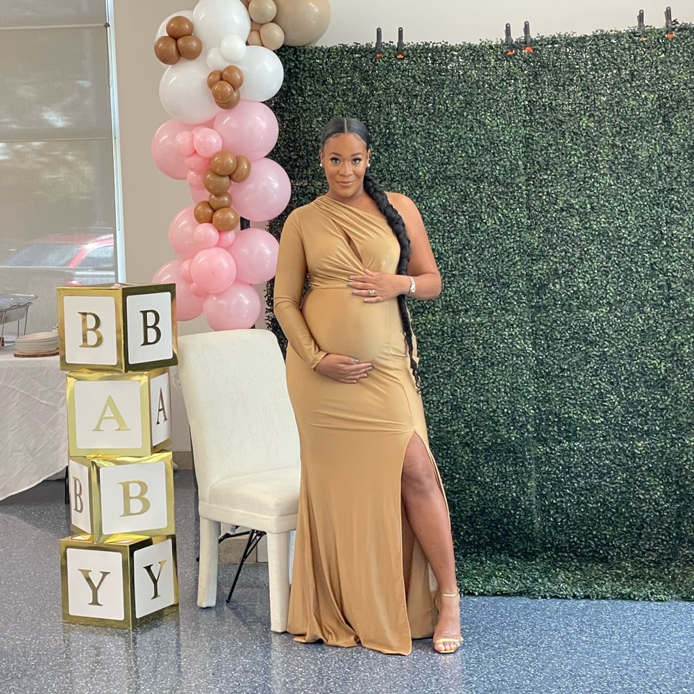 Baby shower maternity gown